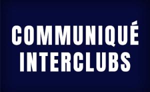 Communiqué Interclubs